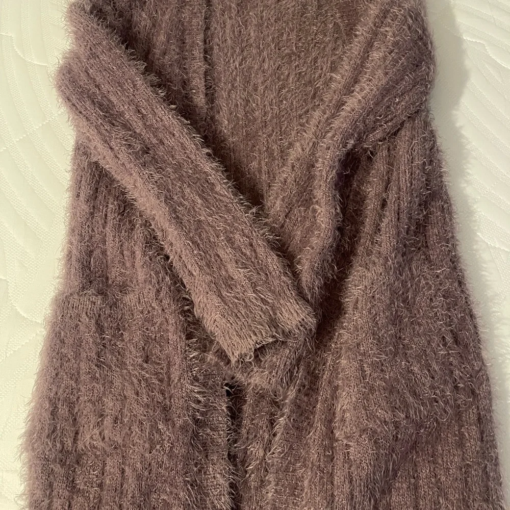 Hippie Rose Lilac Fuzzy Cardigan - Picture 2 of 5